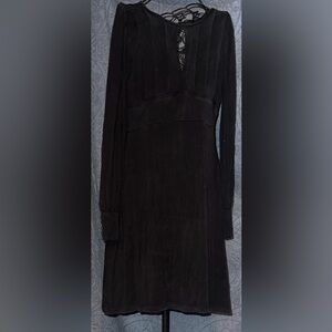 Free People Elegant Black Long-Sleeve Dress
